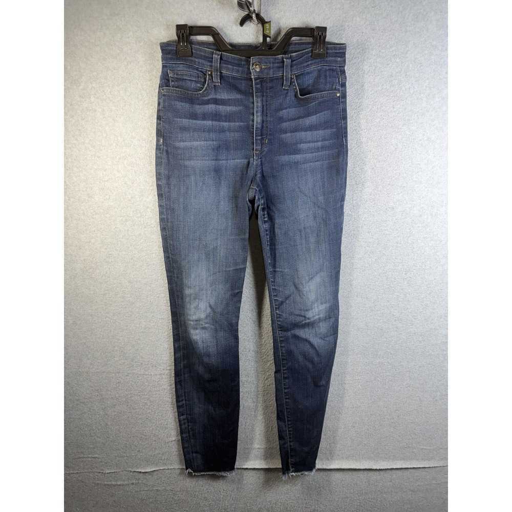 Joe's Jeans Womens 28 Blue High Rise Skinny Ankle Distressed Stretch Denim